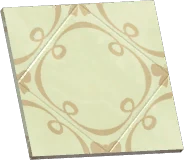Bow-Print Marble Tile