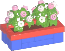 Brick Rose Planter Box