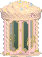 Cream Revolving Door