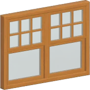 Double Wooden Window