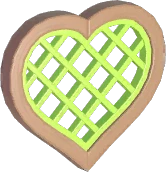 Forestbell Heart Lattice Window