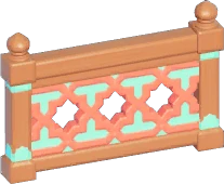 Barandal de estrella octogonal de arena dorada