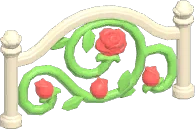 Cerca de hierro rosas de señorío