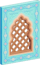 Janela de Arco Floral de Oásis