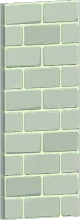 Muro de ladrillo liso