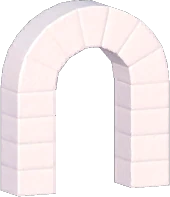 Arco de Tijolos de Neve Invernal