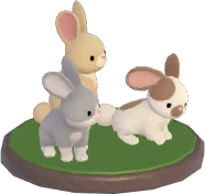 Adult Bunnies Ornament