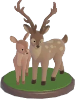 Adult Deer Pair Ornament