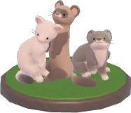 Adult Ferrets Ornament