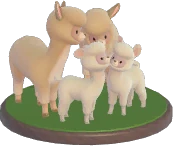 Alpaca Family Ornament