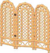 Artful Rattan Screen