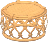 Artful Rattan Tea Table
