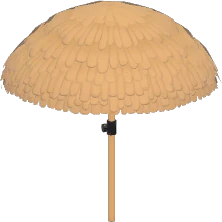 Artful Straw Parasol