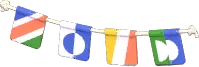 Aster Football Pennant Banner