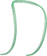Banana Loop Roller Coaster Track