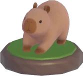 Adorno capibara saltando
