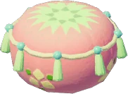 Almofada de Meditação Dourada
