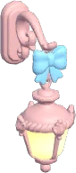 Arandela Rosa com Laço