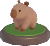 Adorno capibara en cuclillas