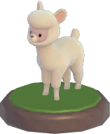 Adorno de alpaca de pie