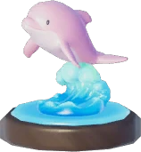 Adorno de delfín surfista