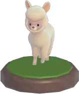 Adorno de alpaca en marcha