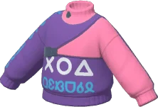 Alphabet Turtleneck Sweatshirt
