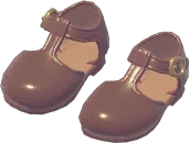 Ankle Strap Round-Toe Shoes