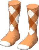 Argyle Knee Socks