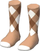 Argyle Knee Socks