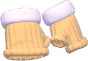 Auspicious Fur-Trim Gloves