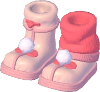 Auspicious Pom-Pom Leather Shoes