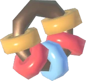 Aretes de aros coloridos