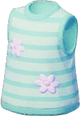 Blusa Sem Mangas Listrada Floral