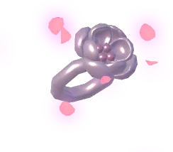 Anillo de flor dorada