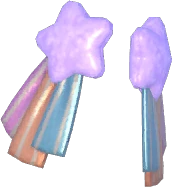 Aretes con borlas iridiscentes