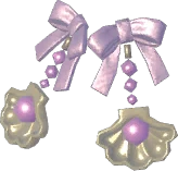 Aretes de concha perlada