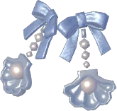 Aretes de concha perlada