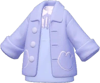Abrigo con cuello de muñeca