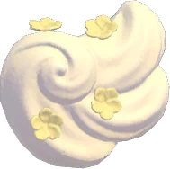 Ala izquierda glaseada de crema