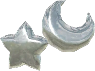 Aretes de luna y estrella