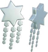 Aretes de estrella con borlas