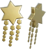 Aretes de estrella con borlas