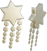 Aretes de estrella con borlas