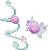 Adorno de mano de flor del viento