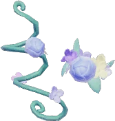Adorno de mano de flor del viento