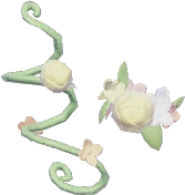 Adorno de mano de flor del viento