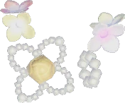 Anillo brilloso de flor del viento